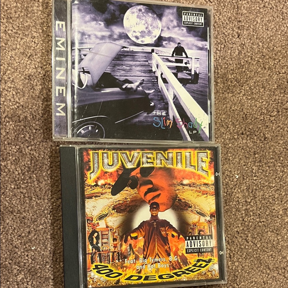 HP 🥳🎉 Eminem and Juvenile CD Albums